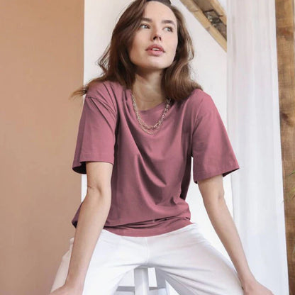 Women's Casual Loose Cotton T-Shirt – Comfortable & Stylish Everyday Wear