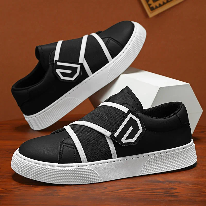 Men's Faux Leather Anti-Slip Sneakers