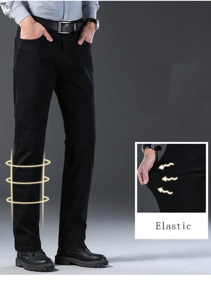 Men's Classic Stretch Slim Fit Straight Leg Denim Jeans
