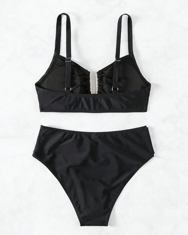 High-Waisted Women's Two-Piece Swimsuit