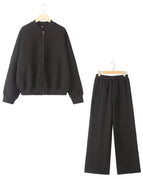 Black Two Piece Set / L
