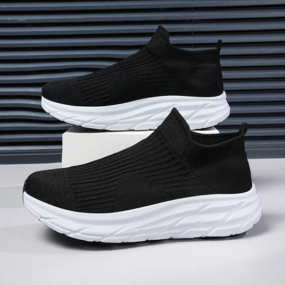 Unisex Breathable Lightweight Non-Slip Sneakers with Thick Sole