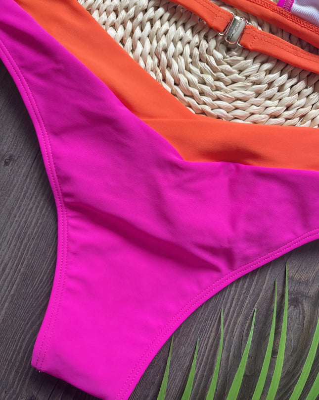 Women's Brazilian Two-Piece Triangle Thong Bikini Set