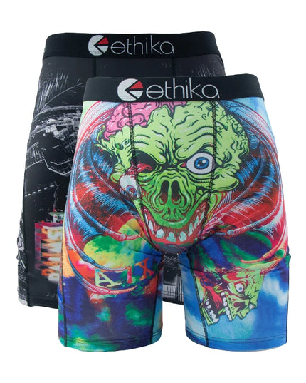 ETHIKA Men's 2-Pack Mesh Breathable Boxer Shorts