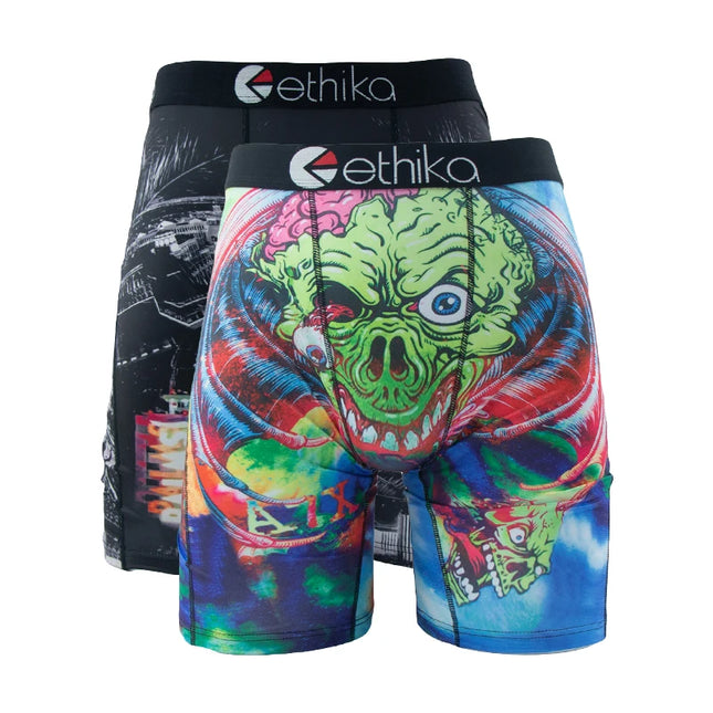 ETHIKA Men's 2-Pack Mesh Breathable Boxer Shorts