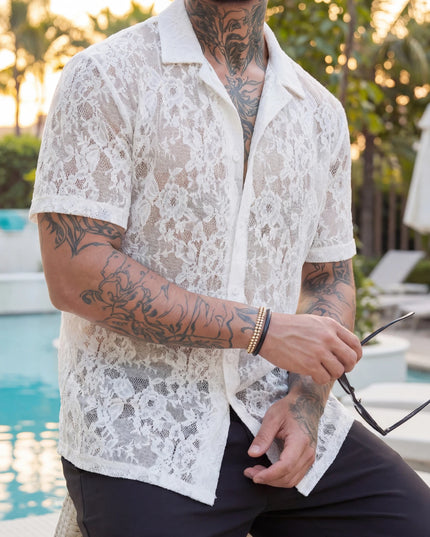 Men's Mesh Knit Shirt