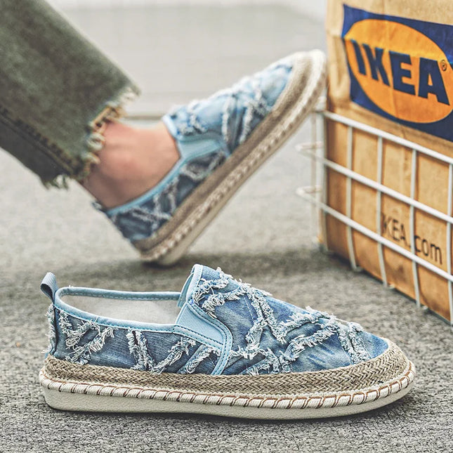 Men's Casual Breathable Canvas Slip-On Loafers