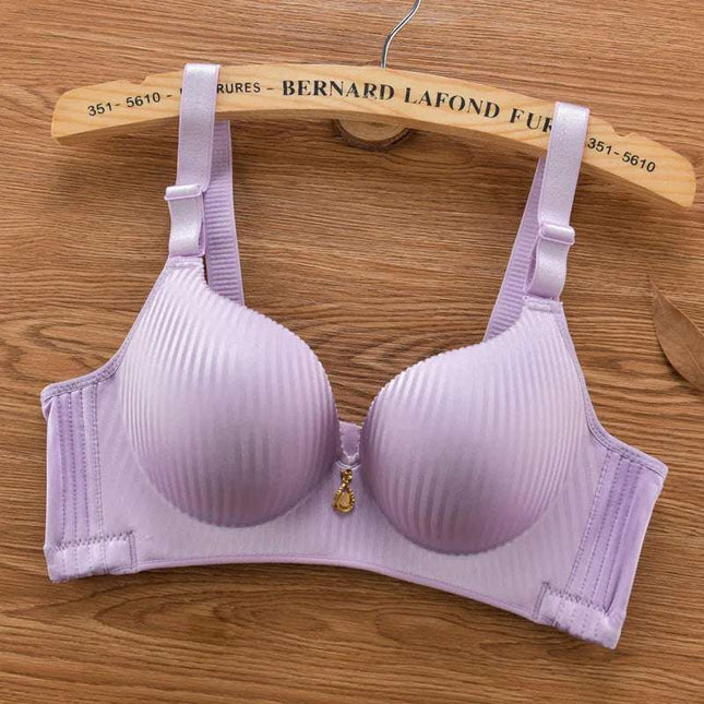 Women's Thickened Adjustable Push-Up Bra with No Steel Ring