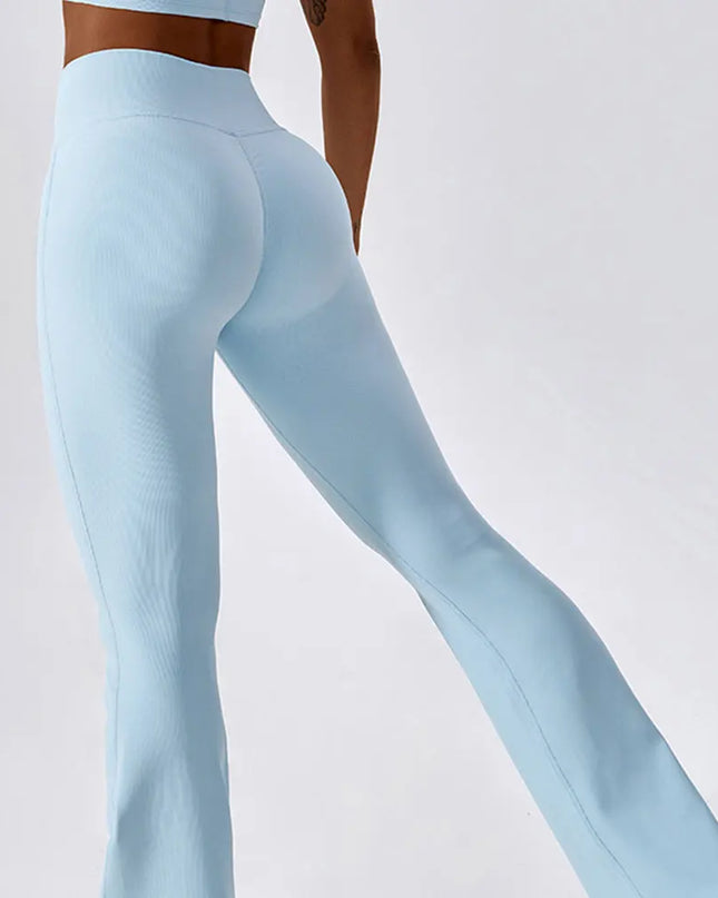 High Waist Flare Yoga Pants for Women - Wide Leg Flare Leggings