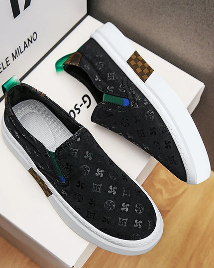 Men's Breathable Slip-On Sneakers - Flat Loafers for Men