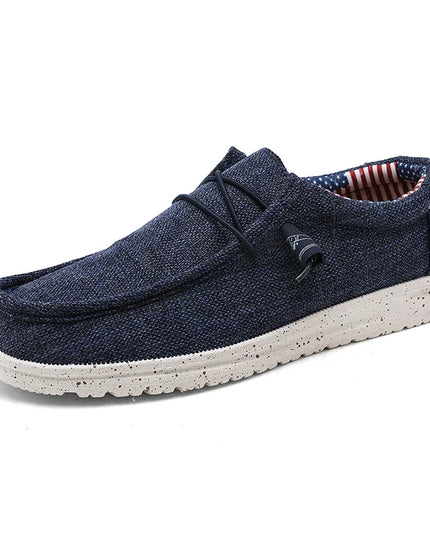 Men's Casual Canvas Slip-On Loafers - Breathable Flats