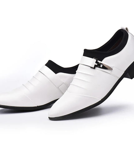 Classic Men’s Slip-On Dress Shoes in PU Leather