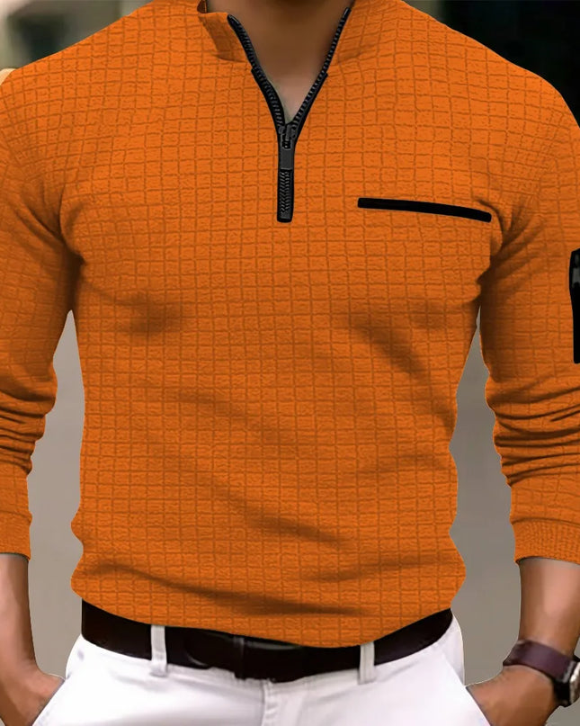 Men's Long Sleeve Jumper - Fashionable Casual Pullover