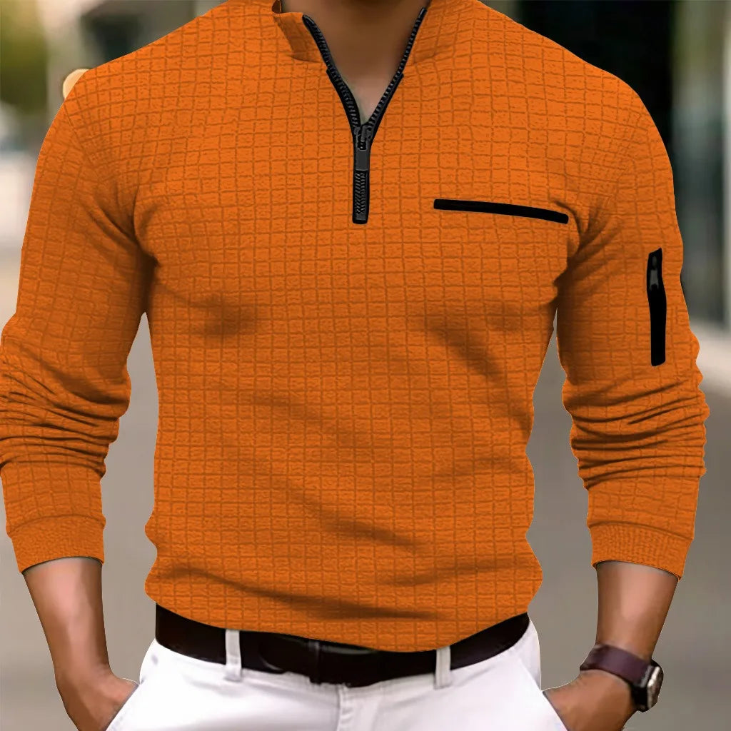 Men's Long Sleeve Jumper - Fashionable Casual Pullover