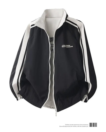 Men's Reversible Stand-Up Collar Jacket