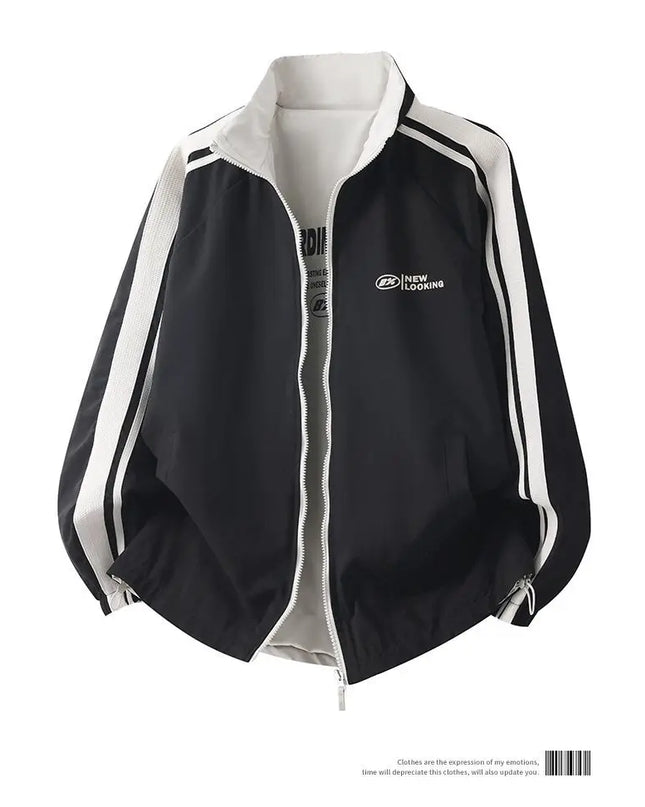 Men's Reversible Stand-Up Collar Jacket