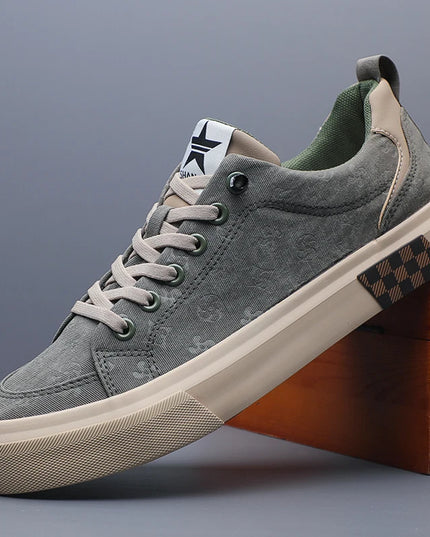 Men's Casual Canvas Sneakers - Breathable, Non-Slip, Comfortable Shoes