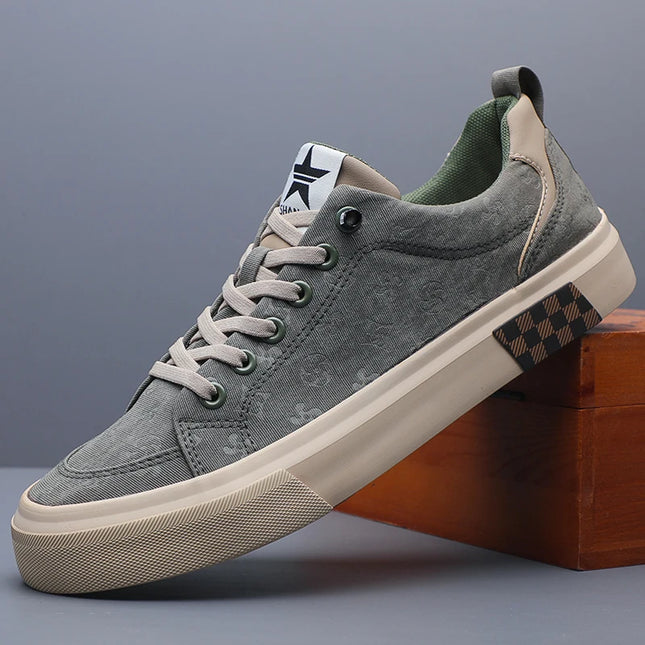 Men's Casual Canvas Sneakers - Breathable, Non-Slip, Comfortable Shoes