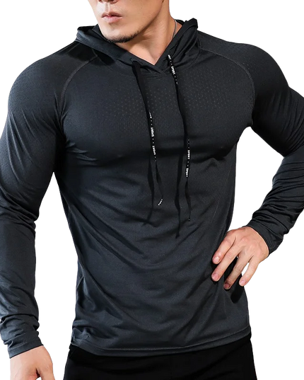 Men's Fitness Hoodie – Workout Sweatshirt for Men, Athletic Training & Gym Activewear