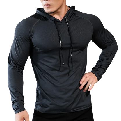 Men's Fitness Hoodie – Workout Sweatshirt for Men, Athletic Training & Gym Activewear