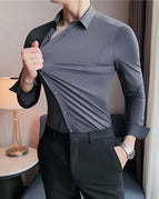 Grey Long Sleeve / Asia 4XL 80-87kg