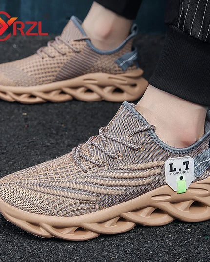 Men's Lightweight Breathable Running Sneakers - Comfortable Non-Slip Footwear