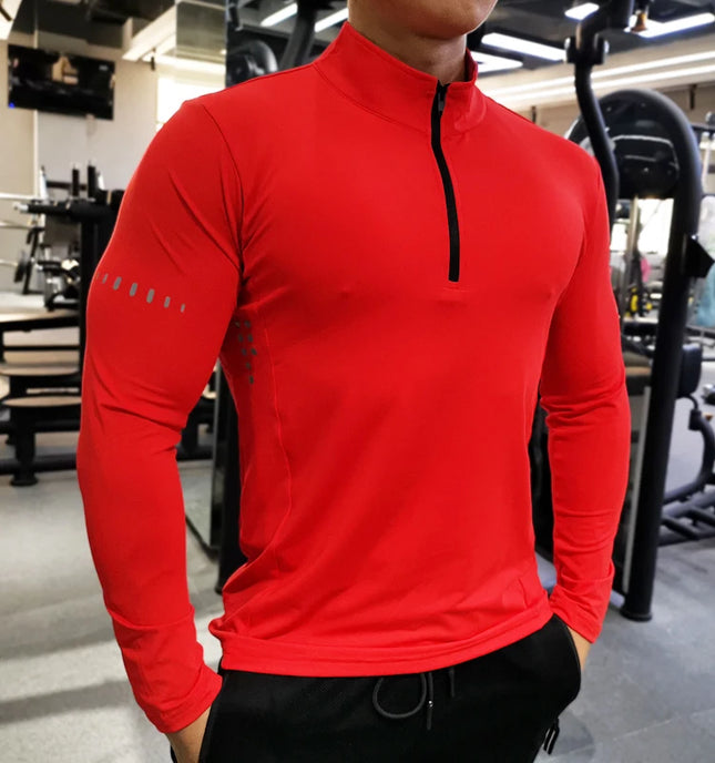 Men's Athletic Long Sleeve Compression Sweater