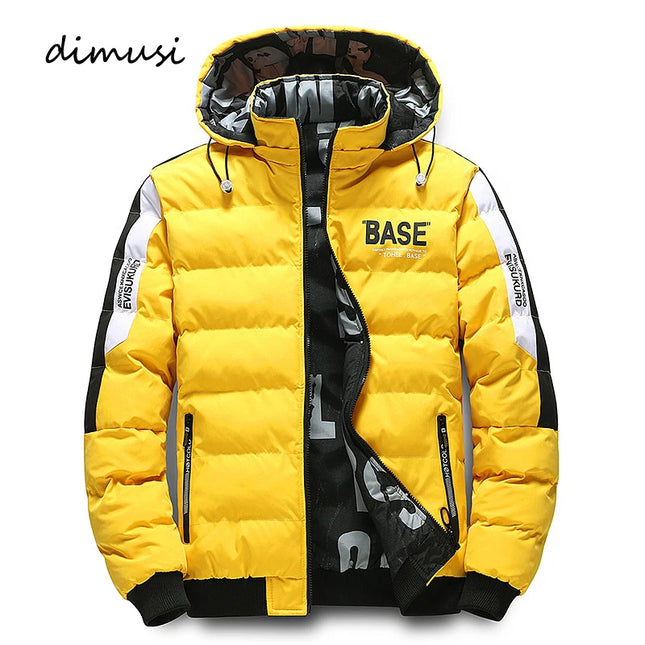 Men's Insulated Parka: Thick Down Filled Winter Jacket