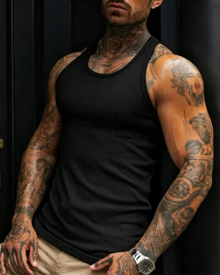 Men's Slim Ribbed Tank Top