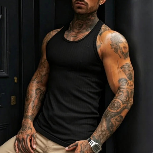 Men's Slim Ribbed Tank Top