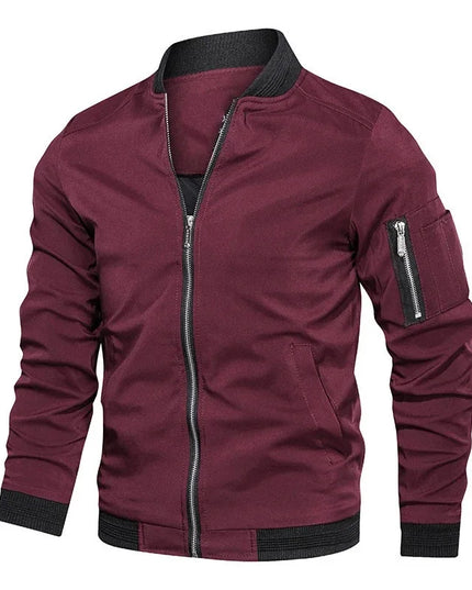 Men's Casual Slim Fit Bomber Jacket