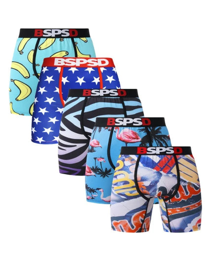 BPSD 5-Pack Men's Breathable Boxer Briefs