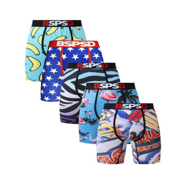 BPSD 5-Pack Men's Breathable Boxer Briefs