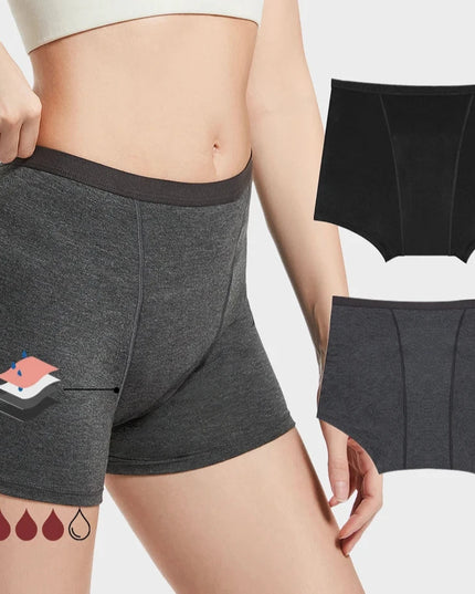 High-Waisted Cotton Menstrual Panties for Heavy Flow