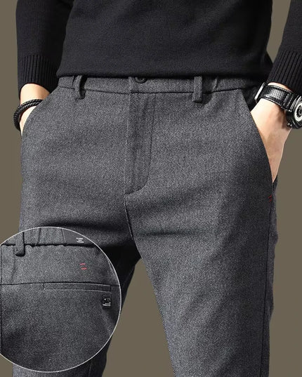 Men's Casual Straight Leg Long Pants - Slim Fit Design