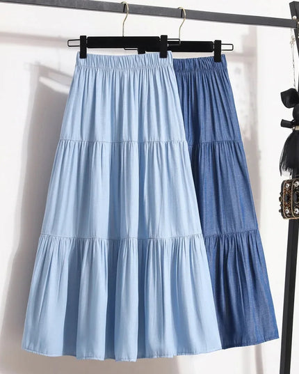 High-Waisted Long Skirt for Women