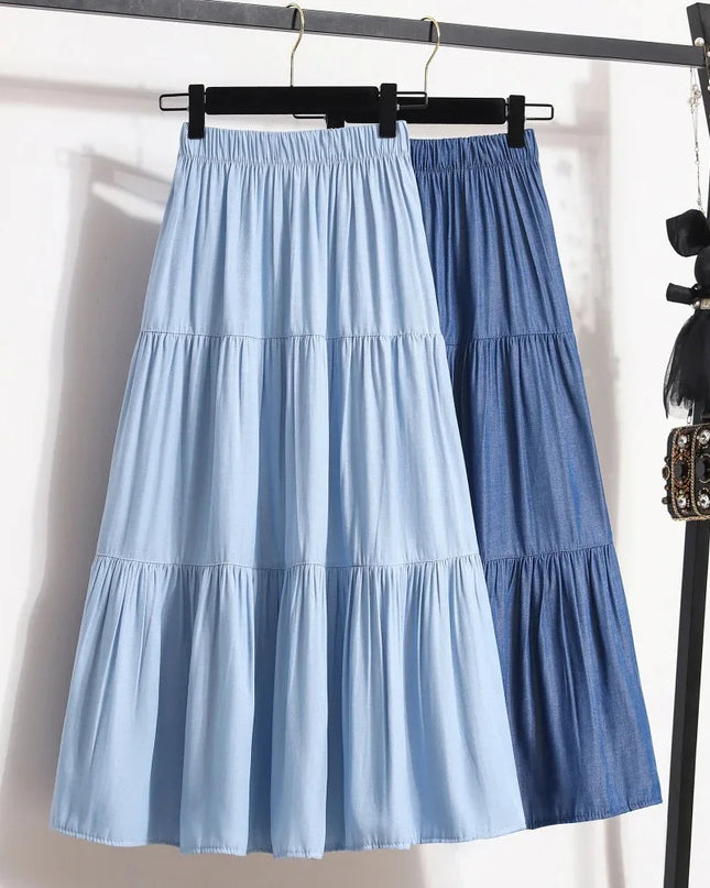 High-Waisted Long Skirt for Women