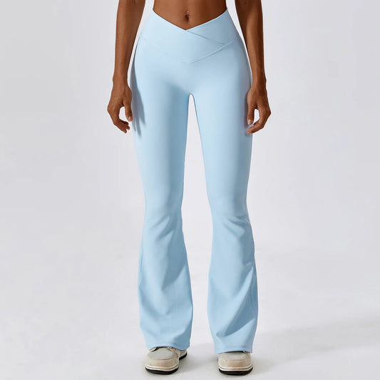 High Waist Flare Yoga Pants for Women - Wide Leg Flare Leggings