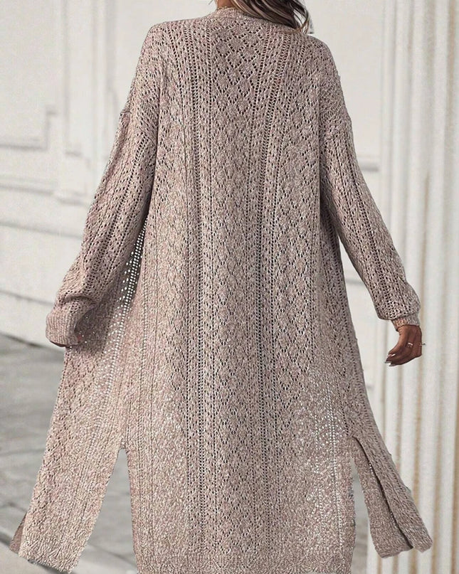 Women's Long Knitted Sweater Cardigan