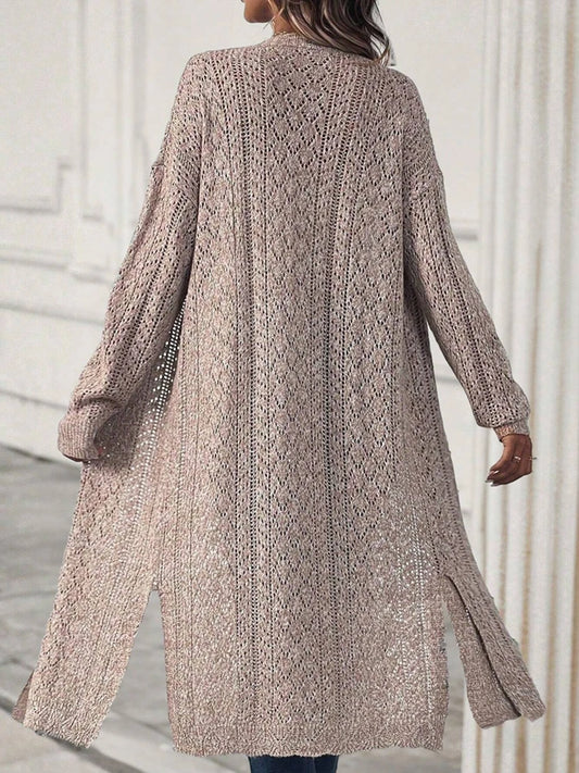 Women's Long Knitted Sweater Cardigan