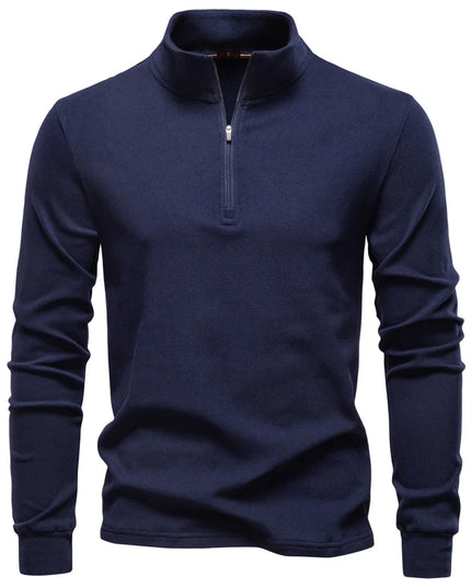 Men's Zipper Sweatshirt with Long Sleeves - Breathable Lightweight Jacket for Men