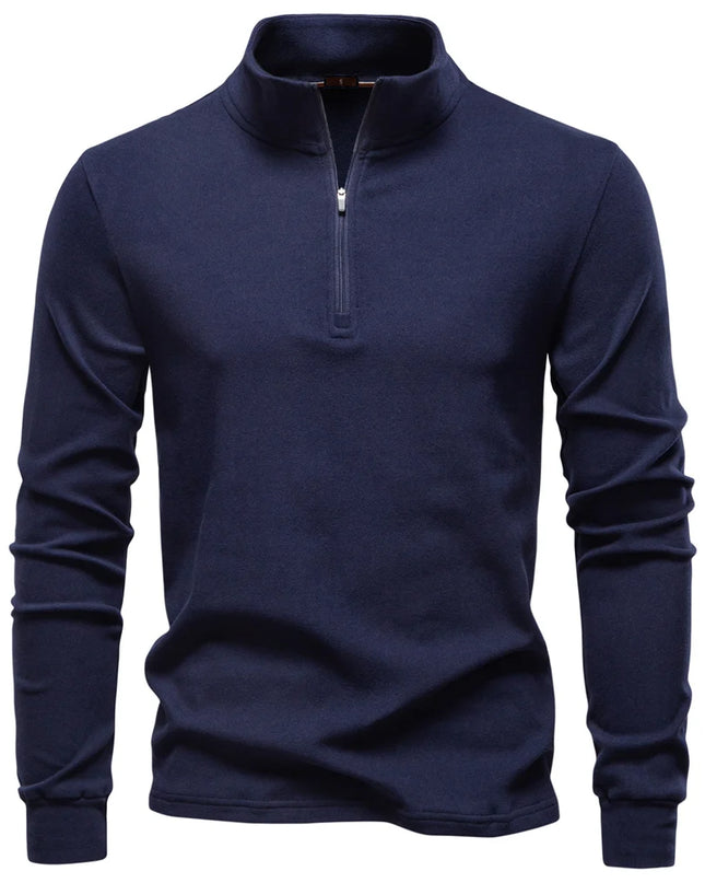 Men's Zipper Sweatshirt with Long Sleeves - Breathable Lightweight Jacket for Men