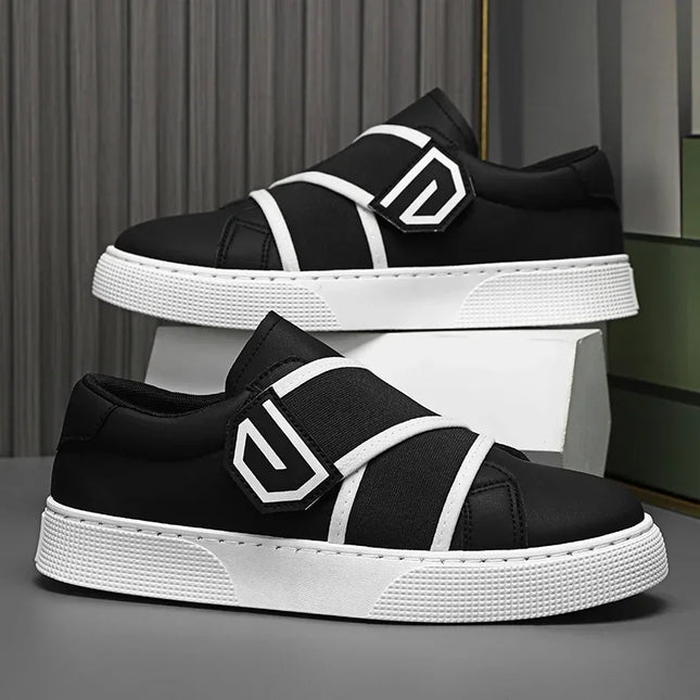 Men's Faux Leather Anti-Slip Sneakers