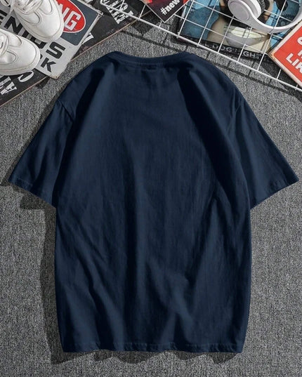 "Paris" Graphic Print Loose Fit T-Shirt For Men