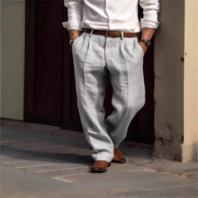 Men's Straight Pants Casual Loose Pants