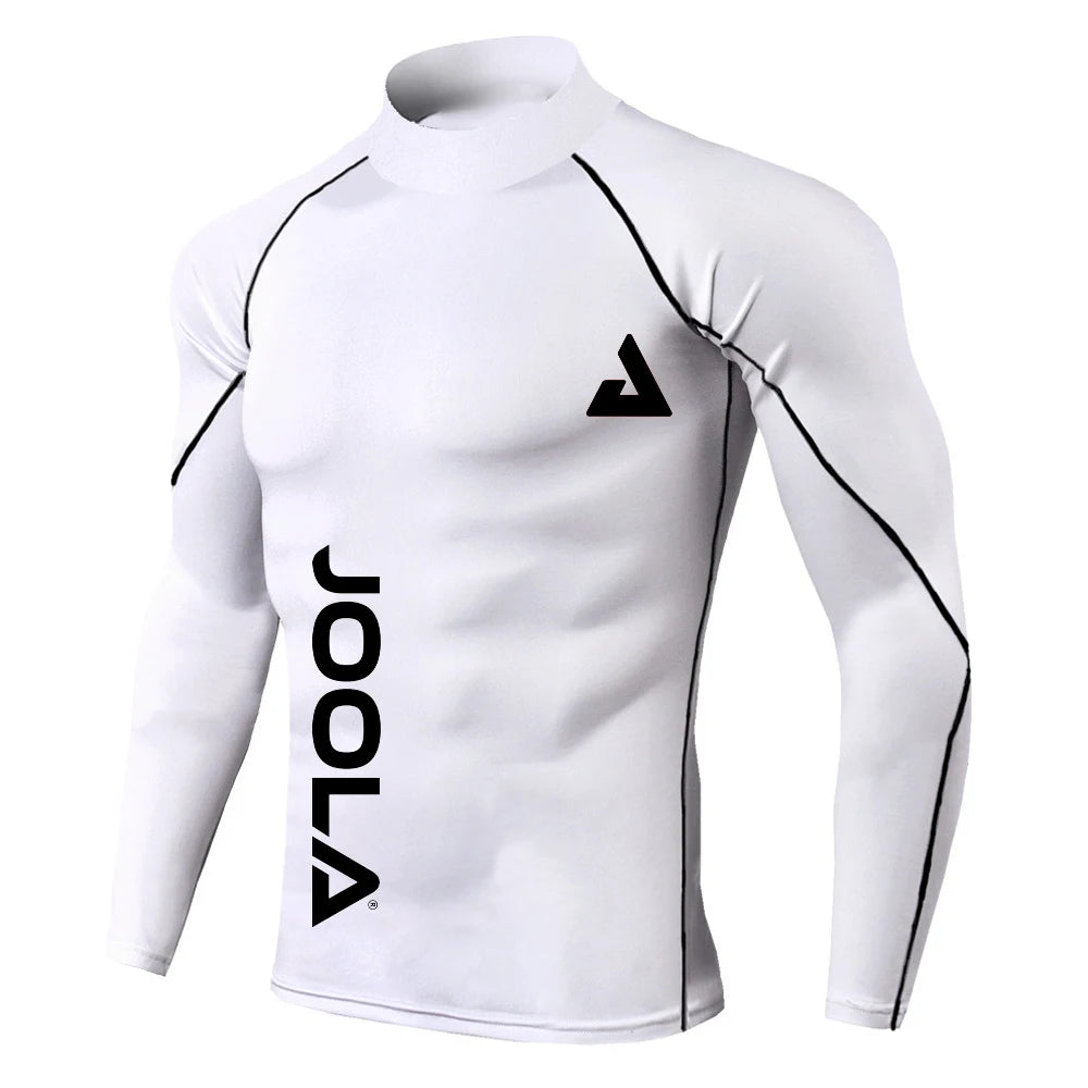 JOOLA Men's High Neck Fitness Sweater - Elastic, Quick-Drying