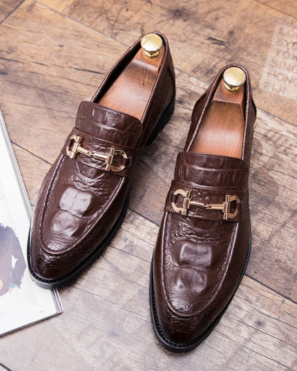 Elegant Men's Faux Leather Dress Shoes