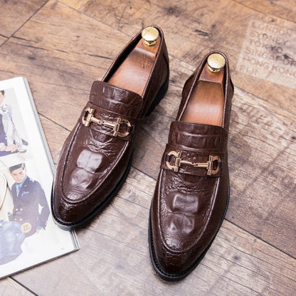 Elegant Men's Faux Leather Dress Shoes