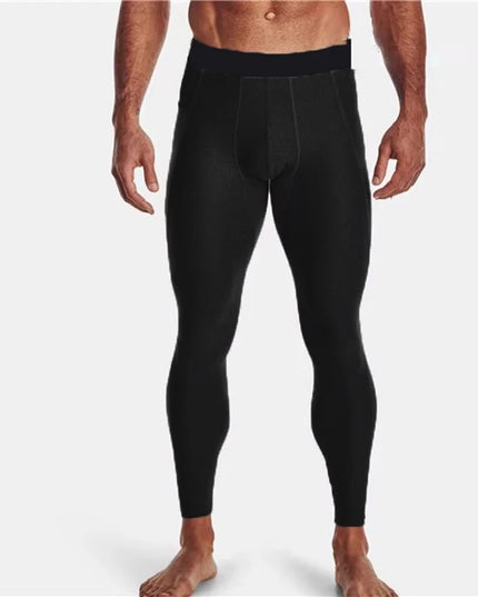 Men's Compression Running Tights with Dry Fit Material and Phone Pocket