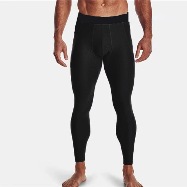Men's Compression Running Tights with Dry Fit Material and Phone Pocket